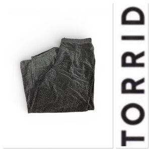 Torrid lurex stretch pull on silver sparkle pants size 3-3X/22-24